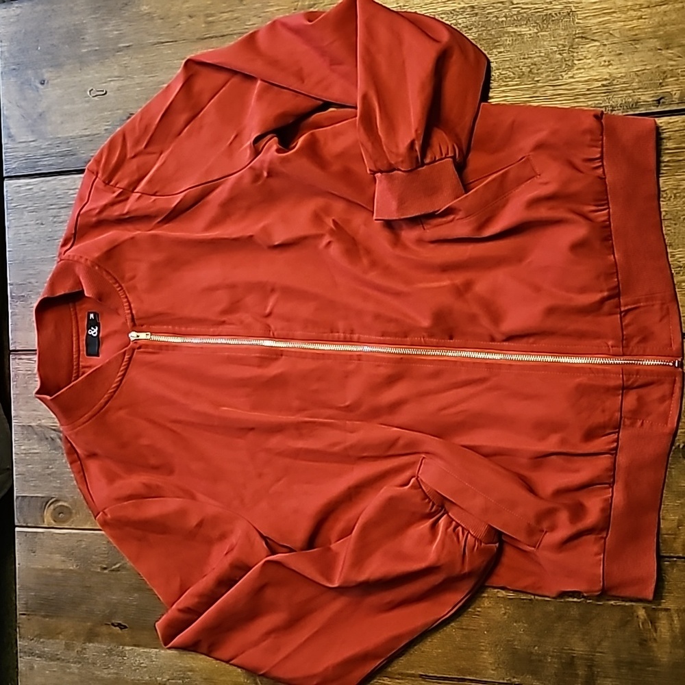 Ampersand Bomber Jacket (M) NWOT
